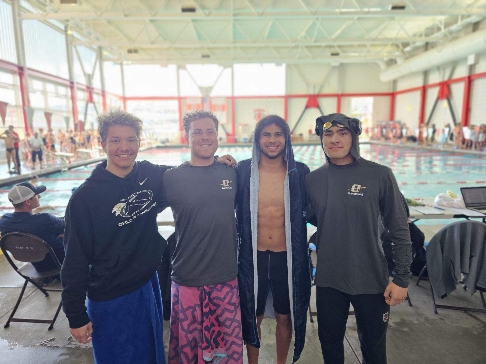 Ohlone College men's 200 Freestyle Relay team
